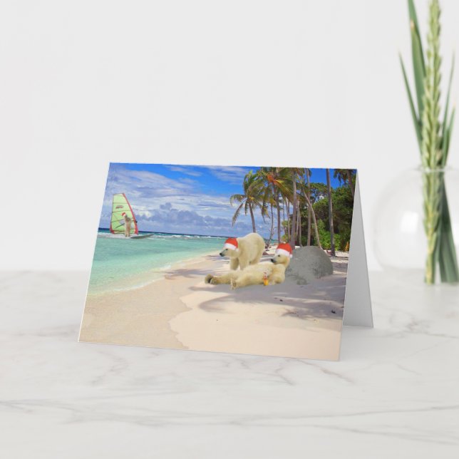 Tarjeta Festiva Navidades divertidos (Anverso)