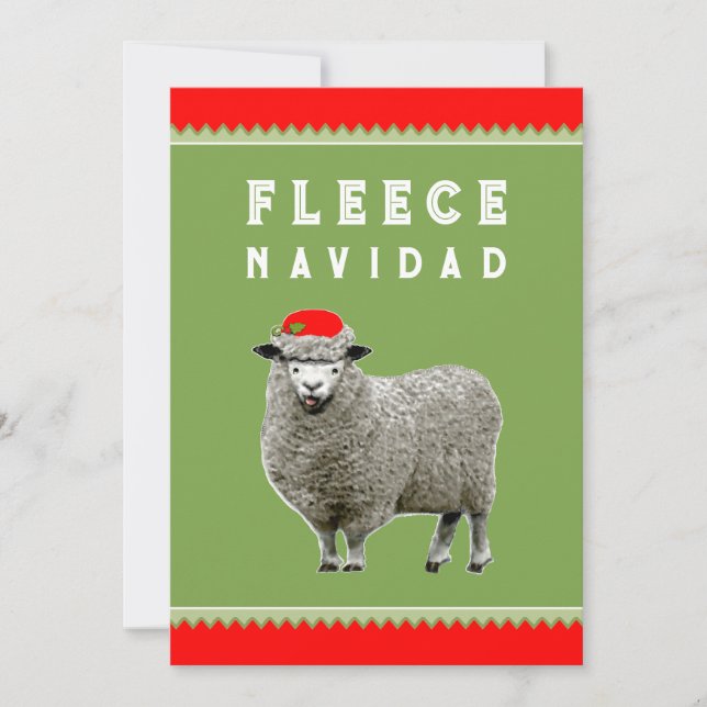 Tarjeta Festiva Navidades divertidos (Anverso)