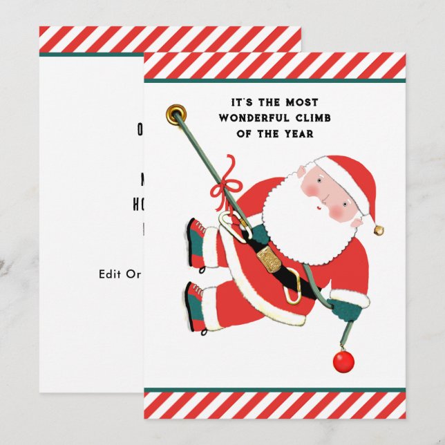 Tarjeta Festiva Navidades divertidos (Anverso / Reverso)