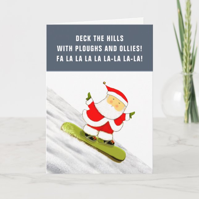Tarjeta Festiva navidades divertidos (Anverso)