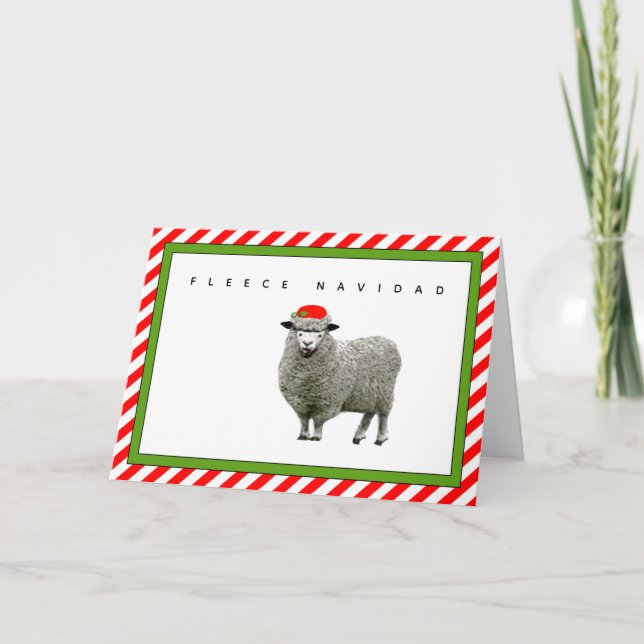 Tarjeta Festiva Navidades divertidos (Anverso)