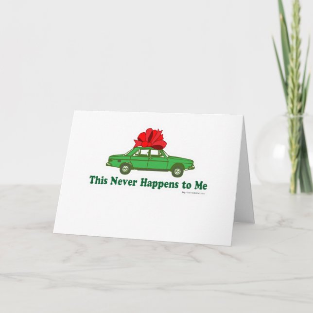 Tarjeta Festiva Navidades divertidos de Big Gift (Anverso)