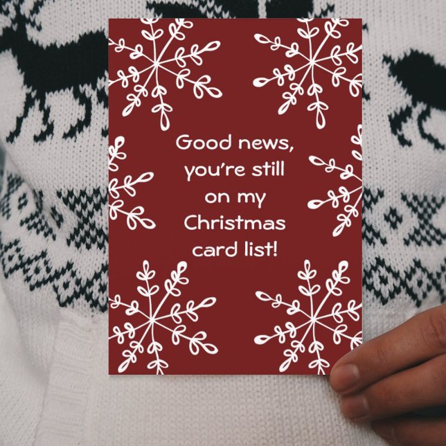 Tarjeta Festiva Navidades divertidos de copas de nieve en vacacion (Subido por el creador)