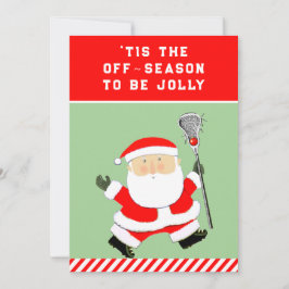 Tarjeta Festiva Navidades divertidos de Lacrosse