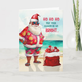 Tarjeta Festiva Navidades divertidos de las gafas de sol de los af