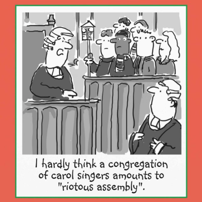 Tarjeta Festiva Navidades divertidos en temas jurídicos y jurídico (Subido por el creador)