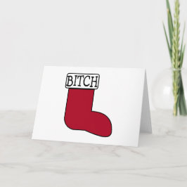 Tarjeta Festiva Navidades divertidos haciendo un balance