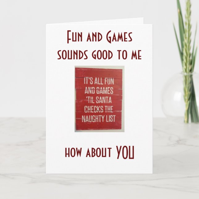 TARJETA FESTIVA NAVIDADES DIVERTIDOS/JUEGOS-ENCONTRARME BAJO MISTL (Anverso)