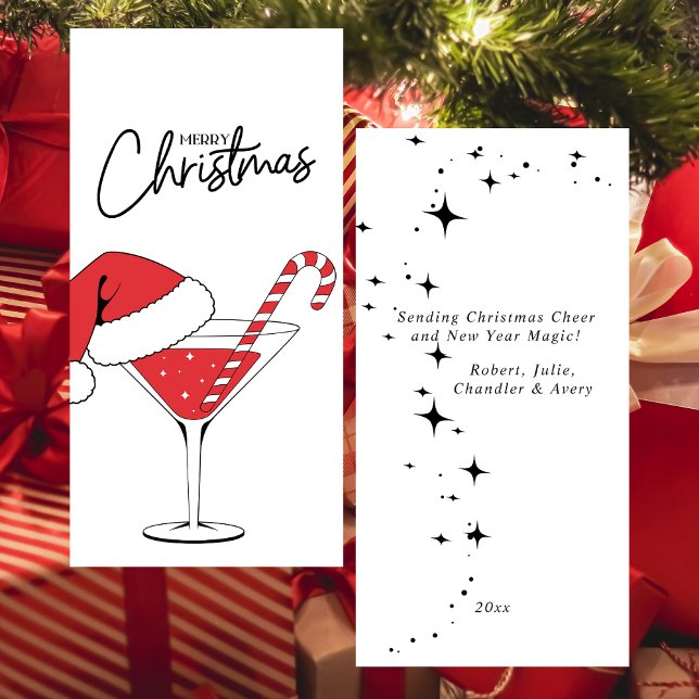 Tarjeta Festiva Navidades divertidos merry y brillantes (Subido por el creador)