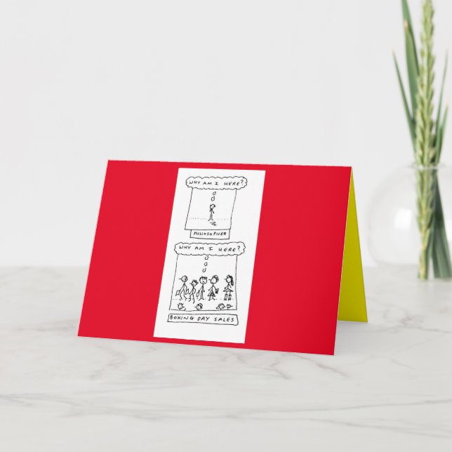 Tarjeta Festiva Navidades divertidos Personalizado de compras (Anverso)
