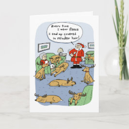 Tarjeta Festiva Navidades divertidos Personalizado de renos - Flee