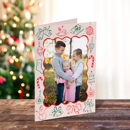 Tarjeta Festiva Navidades divertidos y caricaturas