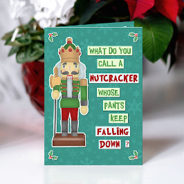 Tarjeta Festiva Navidades divertidos y el Chiste de la festividad