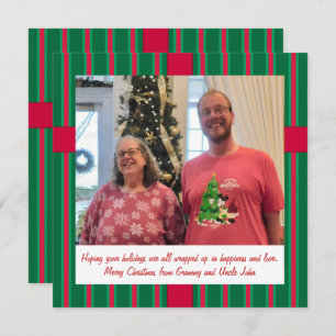 Tarjeta Festiva Navidades divertidos y entusiastas Detective Snowm