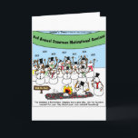 Tarjeta Festiva Navidades divertidos y regalos de Snowman Conventi<br><div class="desc">Estás viendo un regalo de Rick London personalizado, un té o un coleccionable titulado "Convención Snowman". Nos sentimos honrados de que nos hayas visitado. Aquí encontrará personalizados galardonados por el equipo de Personalizados de Londons Times, clasificados como el personalizado "1 offbeat" en Google desde 2005 Ofrecemos los más divertidos té...</div>