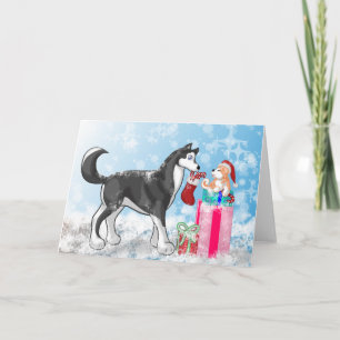 Tarjeta Festiva ¡navidades Doggies!