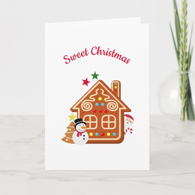 Tarjeta Festiva Navidades dulces (Anverso)