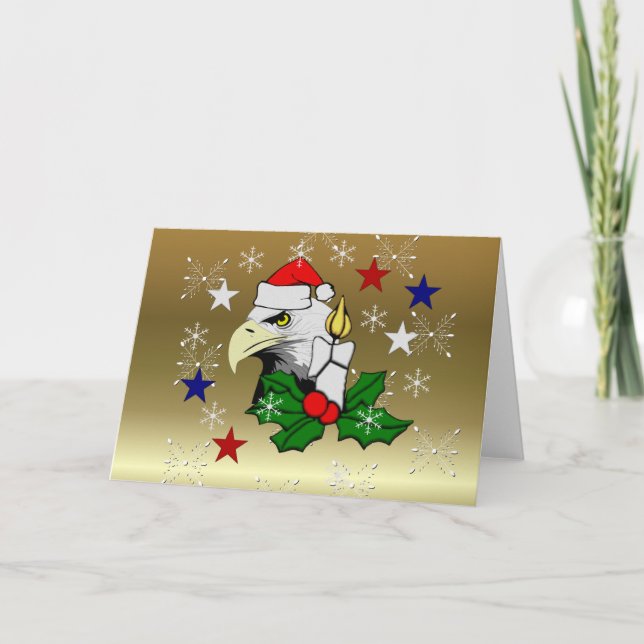 Tarjeta Festiva Navidades Eagle (Anverso)