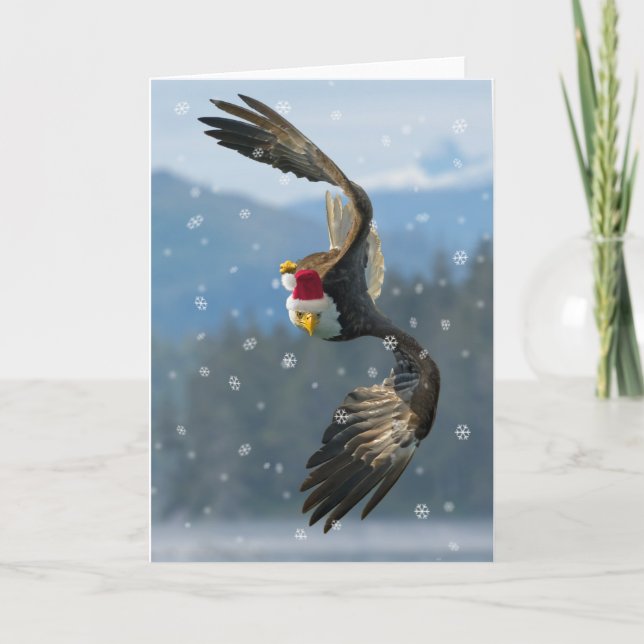 Tarjeta Festiva Navidades Eagle (Anverso)