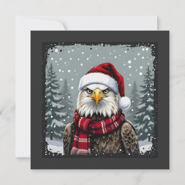 Tarjeta Festiva Navidades Eagle (Anverso)