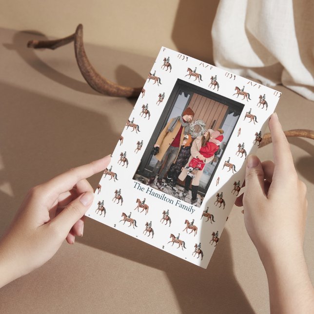 Tarjeta Festiva Navidades ecuestres festivos (Subido por el creador)