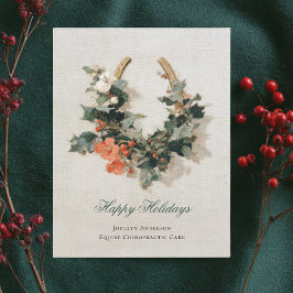 Tarjeta Festiva Navidades empresariales ecuestres festivos