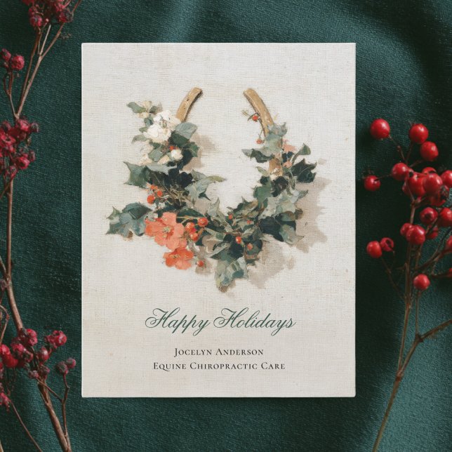 Tarjeta Festiva Navidades empresariales ecuestres festivos (Subido por el creador)