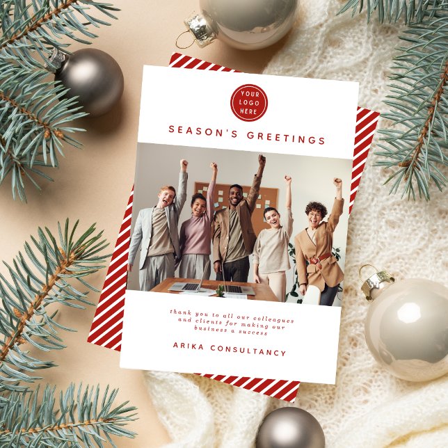 Tarjeta Festiva Navidades empresariales Equipo corporativo moderno (Subido por el creador)