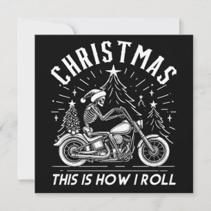 Tarjeta Festiva Navidades En Biker Así Es Como Me Dejo