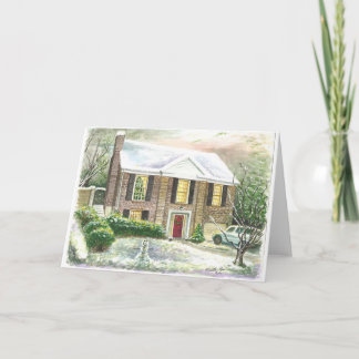 Tarjeta Festiva Navidades en casa de mis nietos