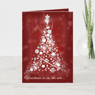 Tarjeta Festiva Navidades en el aire...