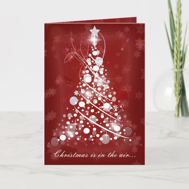 Tarjeta Festiva Navidades en el aire... (Anverso)