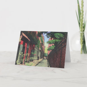 Tarjeta Festiva Navidades En El callejón