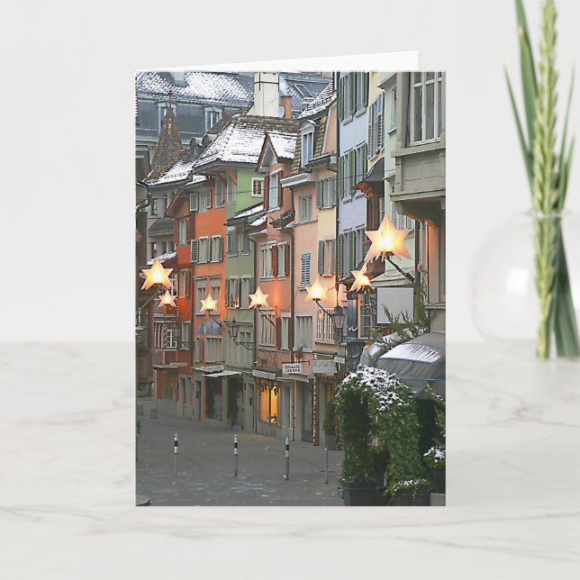 Tarjeta Festiva Navidades En El Casco Antiguo (Anverso)