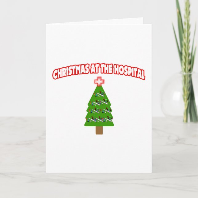 Tarjeta Festiva Navidades En El Hospital (Anverso)