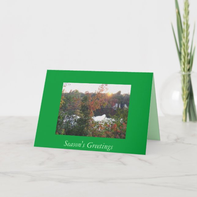 Tarjeta Festiva Navidades en el Misisipi (Anverso)