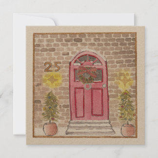 Tarjeta Festiva Navidades en el número 25