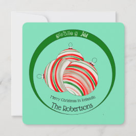 Tarjeta Festiva Navidades en Islandia