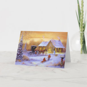 Tarjeta Festiva Navidades en la cabina