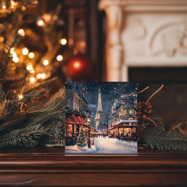 Tarjeta Festiva Navidades en París: La esparquísima Torre Eiffel (Subido por el creador)