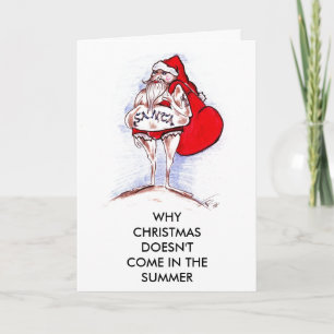 TARJETA FESTIVA NAVIDADES EN VERANO