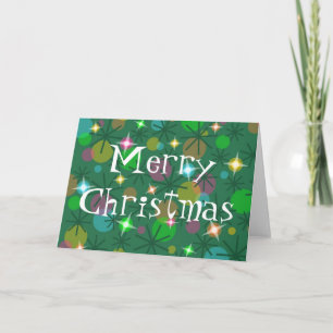 Tarjeta Festiva Navidades enciende el texto delantero de la tarjet