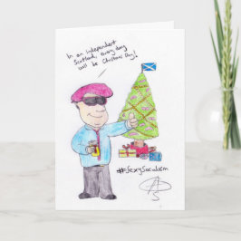 Tarjeta Festiva Navidades enfadados