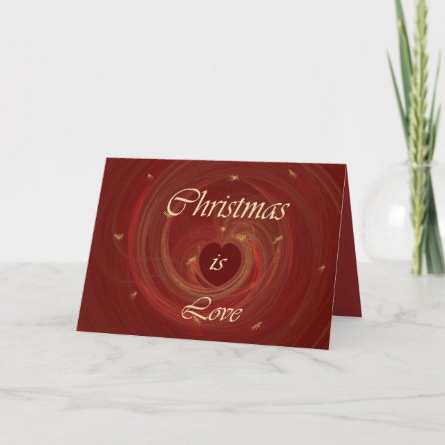 TARJETA FESTIVA NAVIDADES ES AMOR (Anverso)
