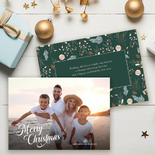 Tarjeta Festiva Navidades Escriben Mensaje de bienvenida de Boho d