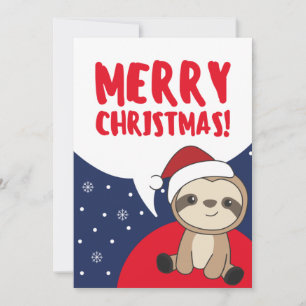 Tarjeta Festiva Navidades eslovacos Nieve en vacaciones animadas d