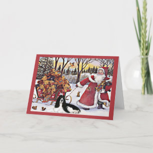 Tarjeta Festiva Navidades Españoles Springer ingleses
