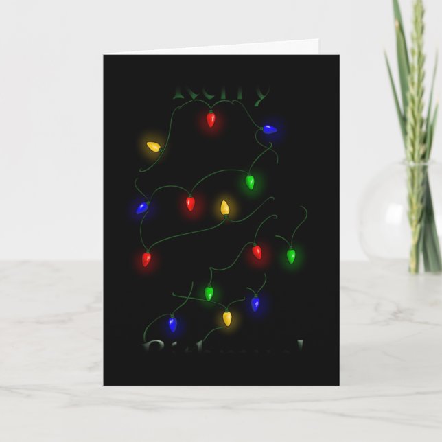 Tarjeta Festiva Navidades españoles Springer ingleses (Anverso)