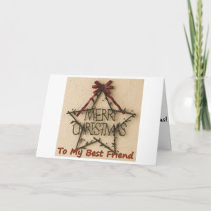 TARJETA FESTIVA NAVIDADES ESTREN PARA MI MEJOR AMIGO EN NAVIDADES