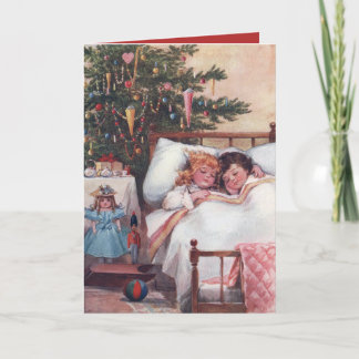 Tarjeta Festiva Navidades Eve Frances Brundage Vintage Holiday